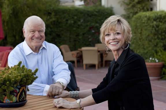 Patrick Kelly and his wife Gail Gibson Kelly outside of his Los Angeles home.<br /><em>Photo by Stephanie Diani</em>