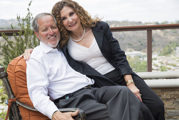 David and Cynthia Pasternak at their Los Angeles home. <em>Photo by Stephanie Diani</em>