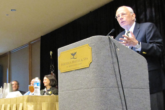 Former White House counsel John W. Dean III talks about the legacy of Watergate 40 years later.   <br /><em>Photo by State Bar of California</em>