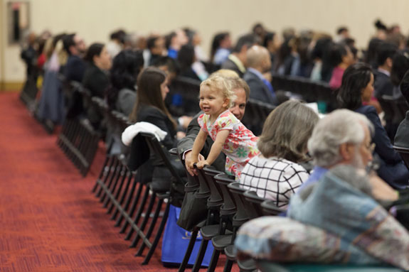 Many in the audience were children attending their first swearing-in celebration.  <em>Photo by S. Todd Rogers</em>