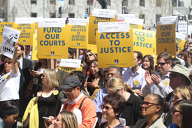 Court Funding Rally San Francisco